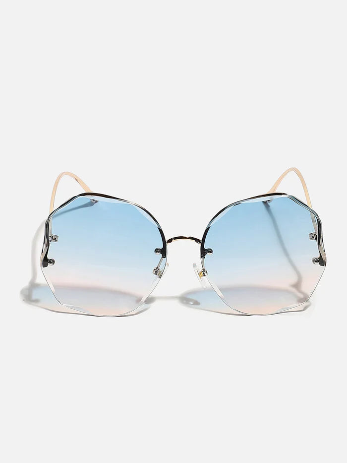 Gold Round Sunglass