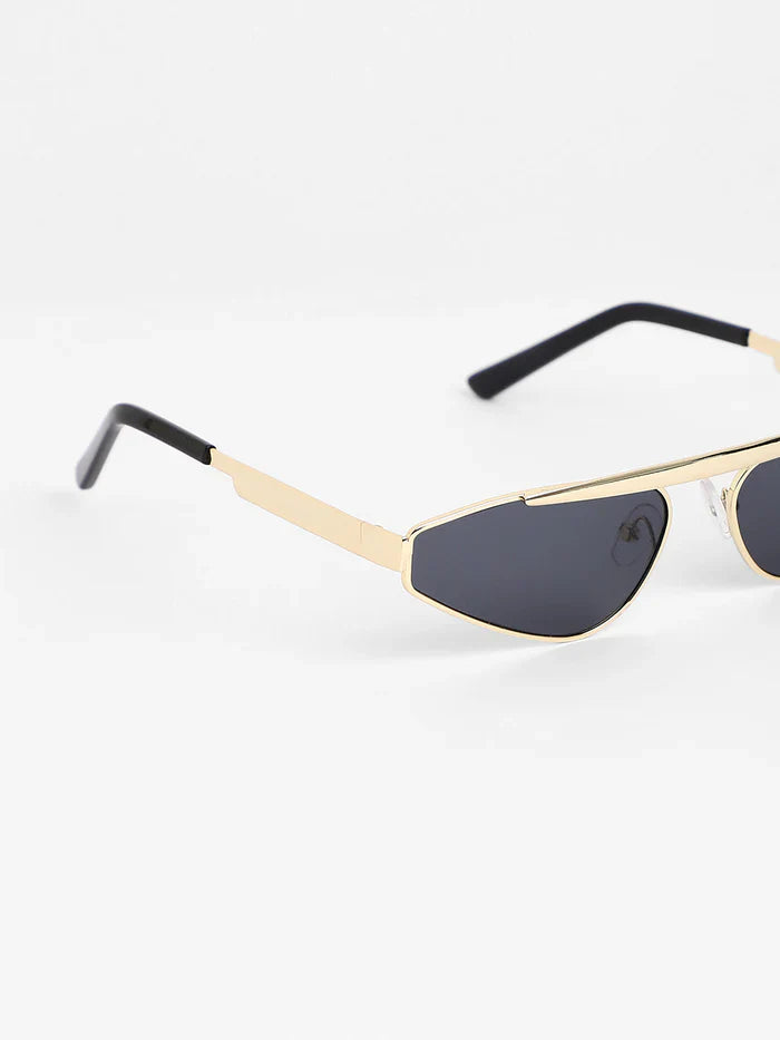 The Swish Cateye Sunglasses - Midnight Black