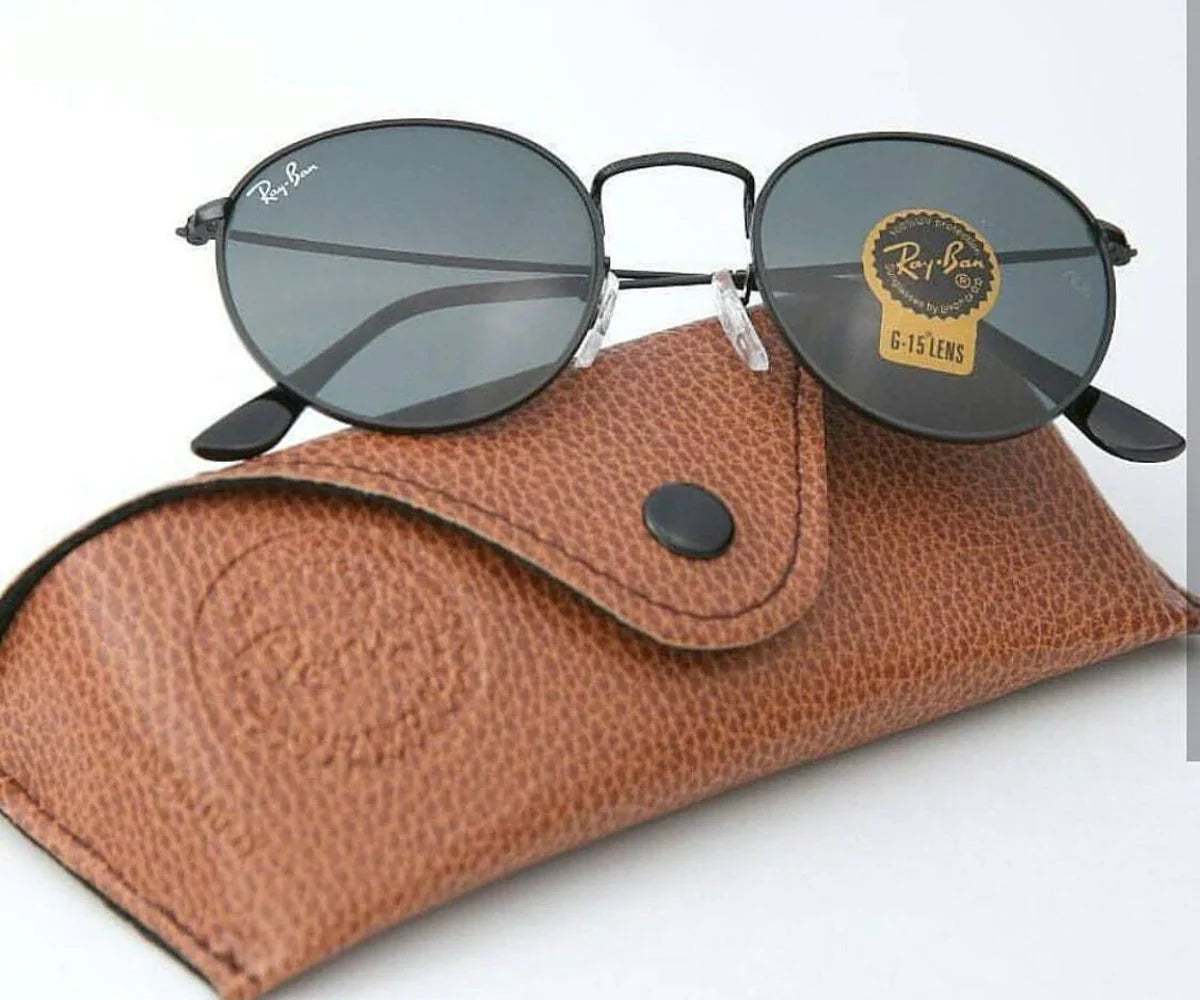 Black & Black Round Master PCS Sunglasses