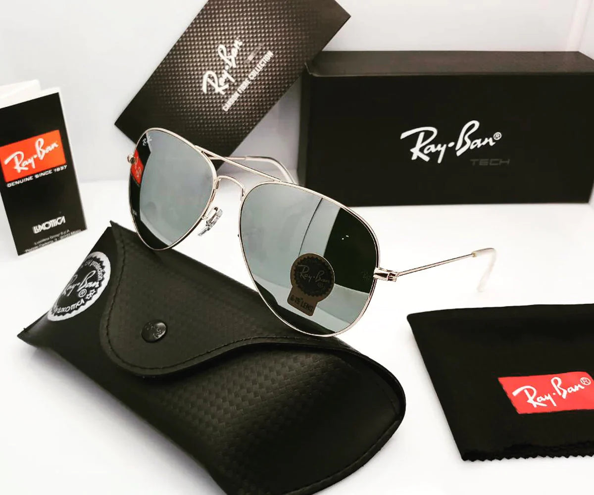 UV Protected Silver & Silver Sunglasses