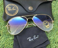 Best New Design Blue Shade & Gold Sunglasses For Men