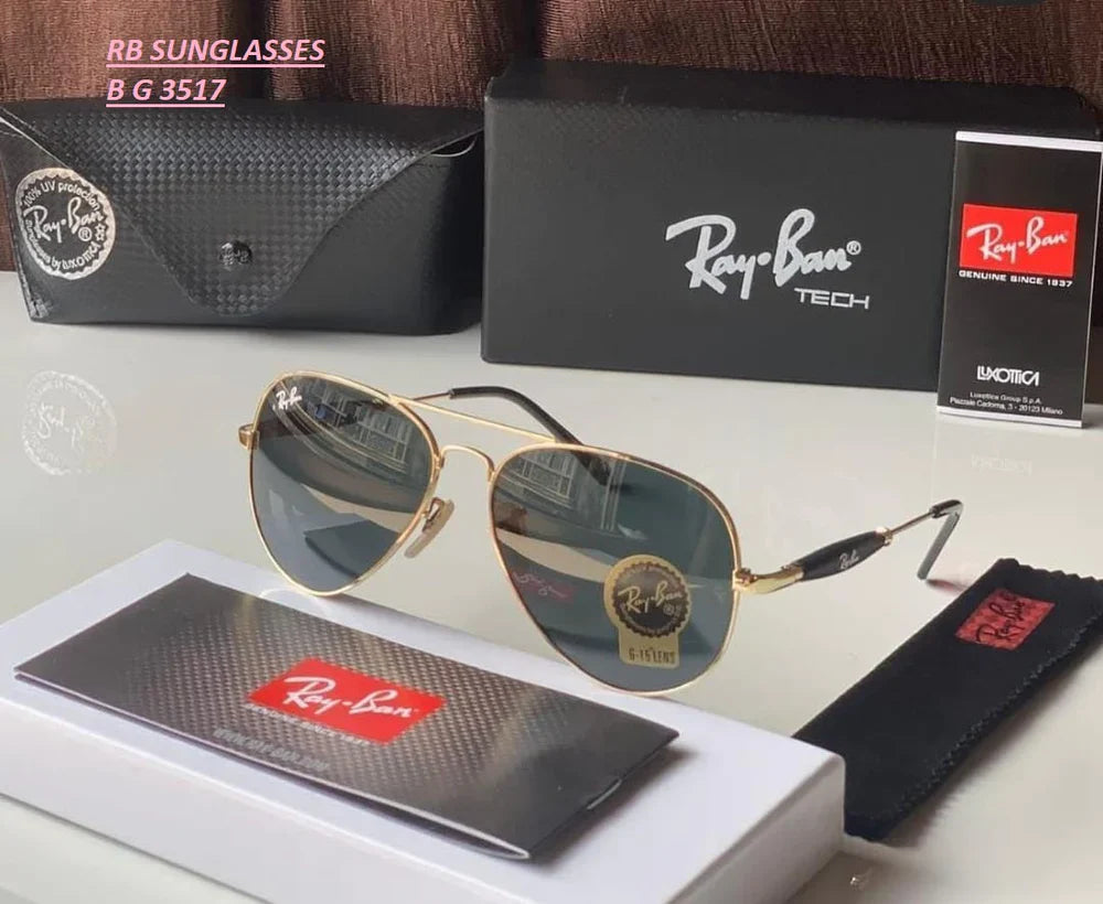 Oval Model Black & Gold Master Sunglasses